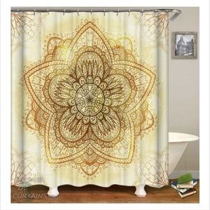 Mandala Shower Stall curtain